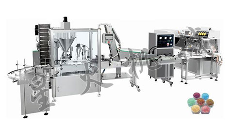 瓶裝粉劑灌裝生產(chǎn)線-全自動粉劑瓶裝灌裝線