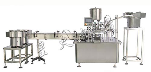 凝膠劑灌裝生產(chǎn)線-婦科凝膠灌裝旋蓋流水線