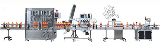 化工液體灌裝流水線-液體化學(xué)試劑灌裝生產(chǎn)線