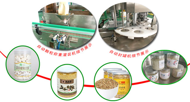 五谷雜糧自動(dòng)罐裝生產(chǎn)線
